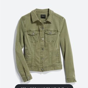 Liverpool LA Temma Denim Jacket Olive Medium
